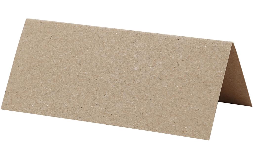 Tischkarte 9 x 4 cm, 20 Stück, NaturPlatzkarten