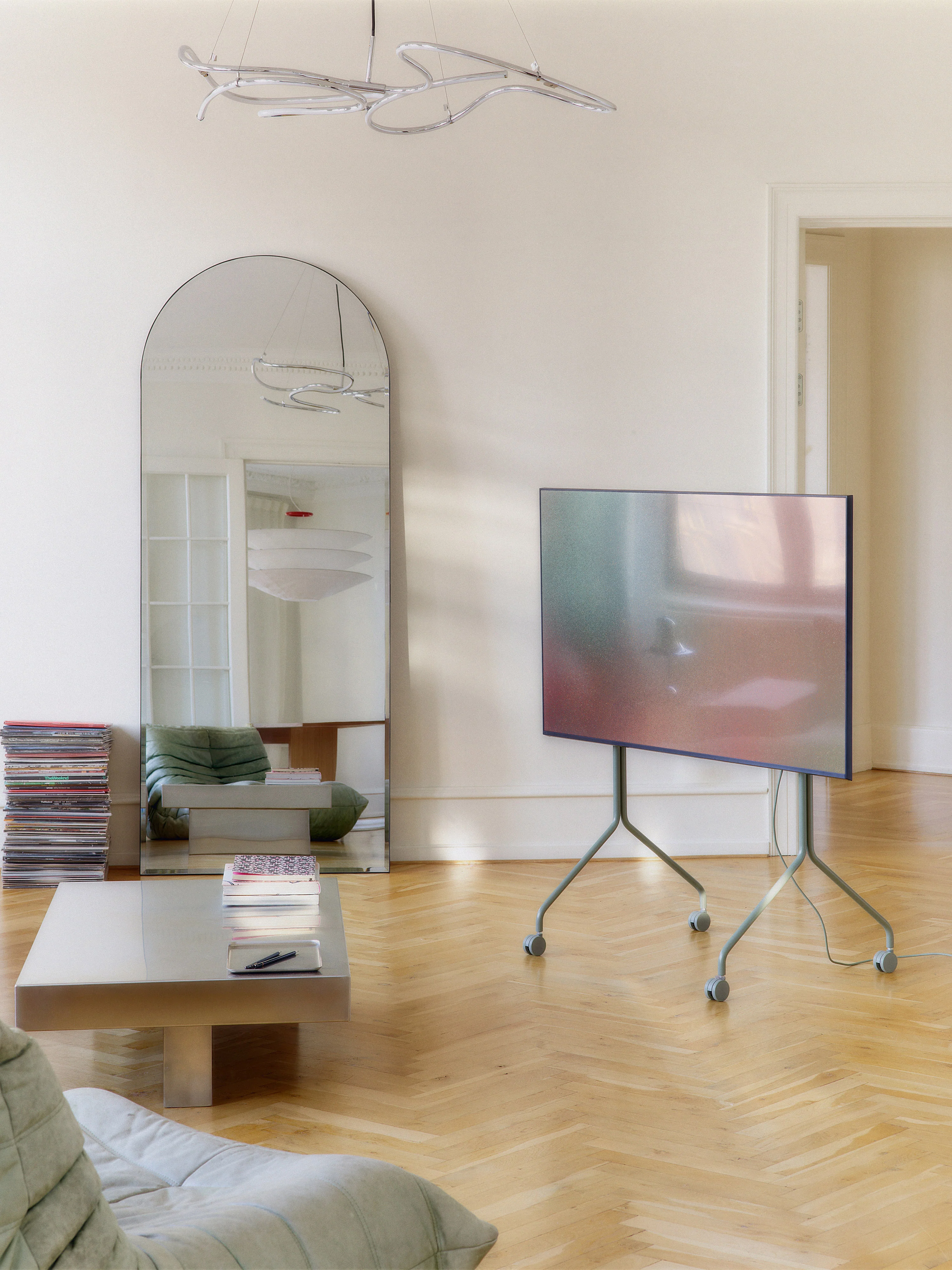 Tv-meubel Moon Light met wielen