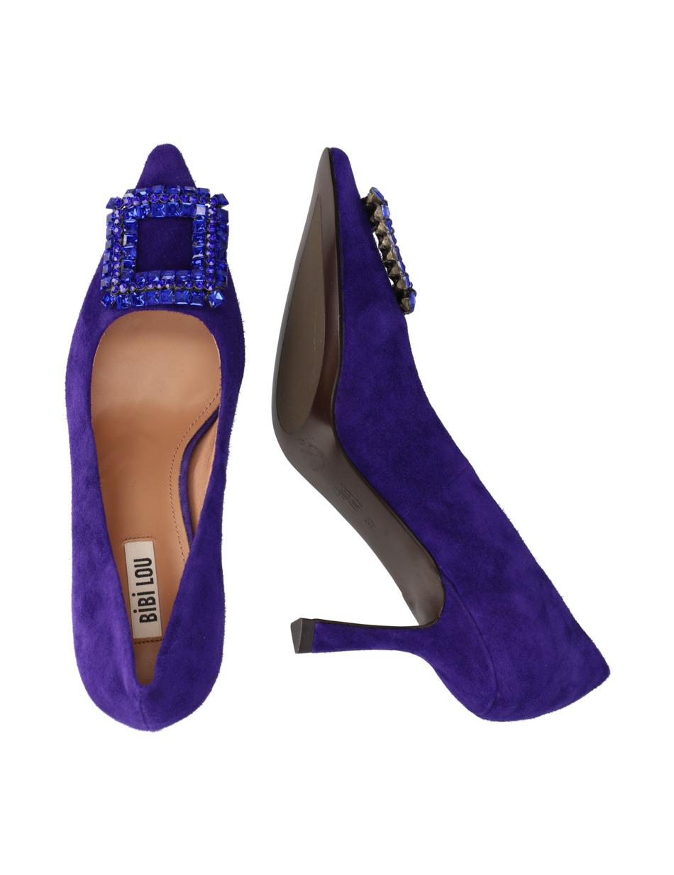 Veloursleder Pumps