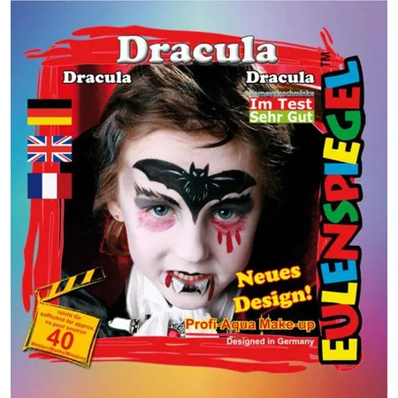 Eulenspiegel Profi Aqua Schminke Motivset Dracula für ca. 40 Gesichter