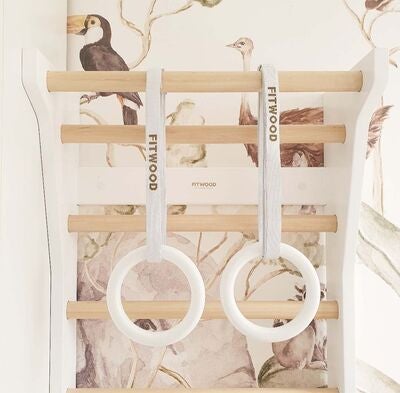 FitWood ULPU MINI Gymnastikkringer, Hvit