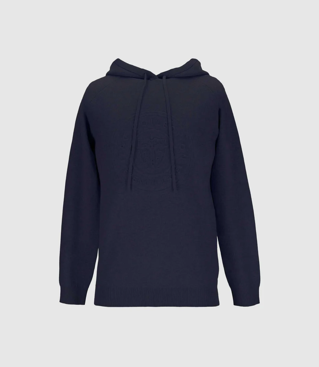 Pull à capuche marine
