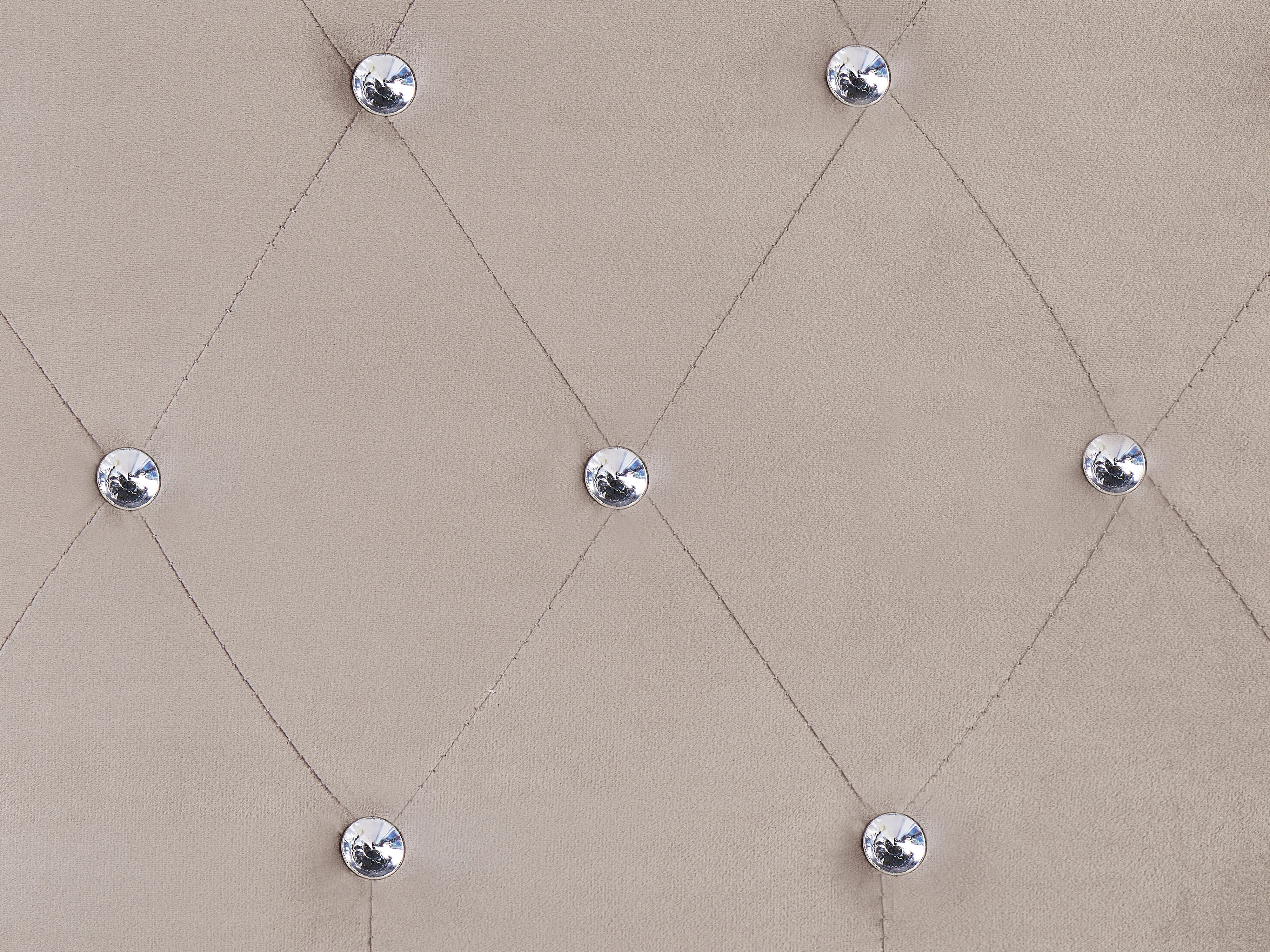 Bed met opbergruimte Fluweel AMIENS 180 x 200 cm Taupe