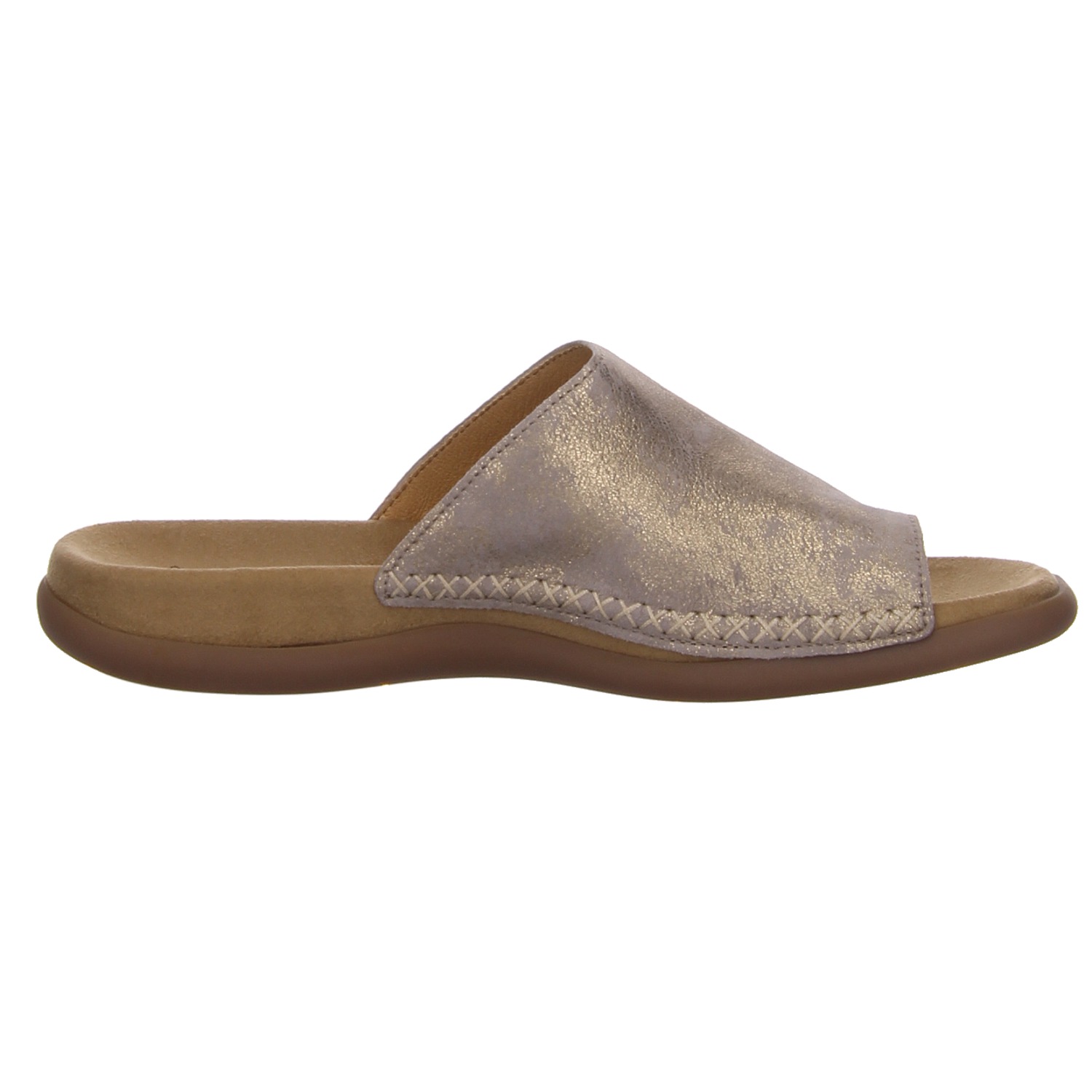 Gabor Pantolette silber gold/silber/bronce