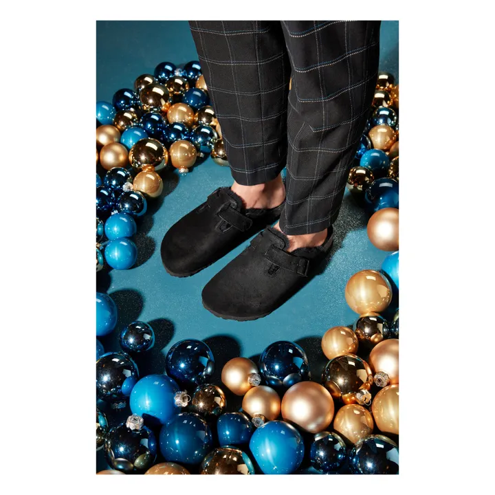 BIRKENSTOCK Sabots Boston VL Cuir Suede - Collection Adulte | Noir