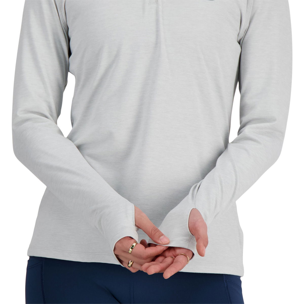 New Balance Space Dye Quarter Zip Løbetrøje Dame