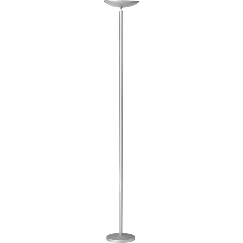 Lampadaire led first unilux prise europe gris métal