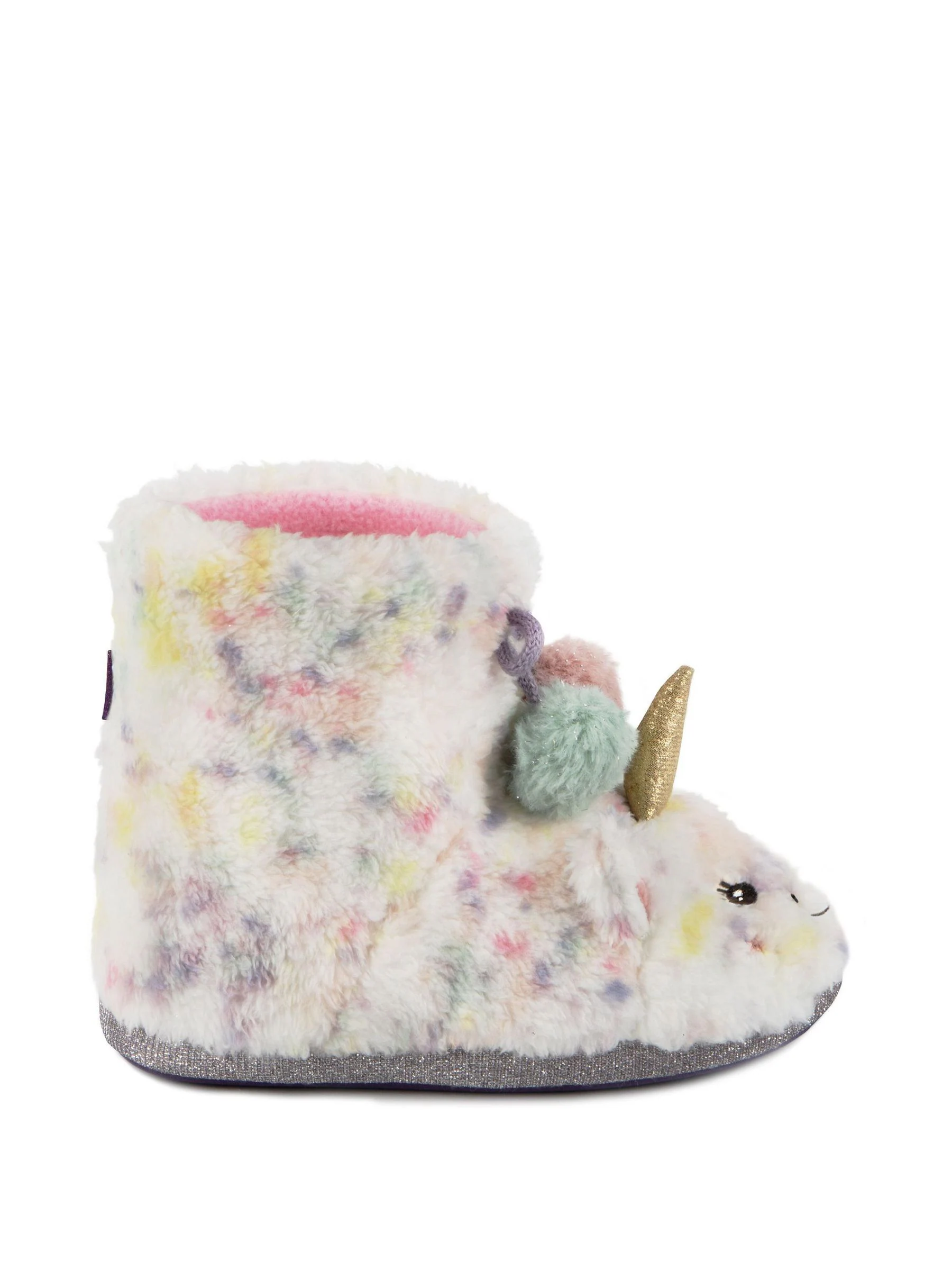 Totes Eenhoorn pantoffellaarsjes van imitatiebont voor kinderen