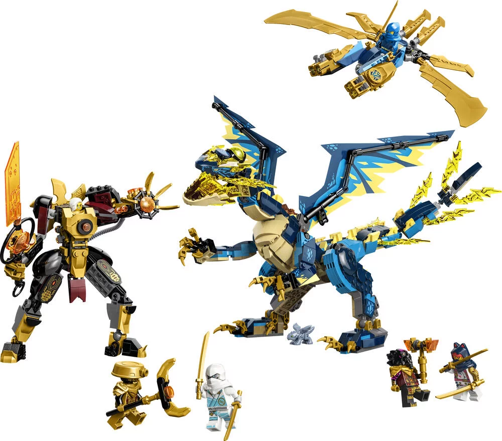 LEGO®NINJAGO® 71796 - LE DRAGON ELEMENTAIRE CONTRE LE ROBOT DE L’IMPERATRICE