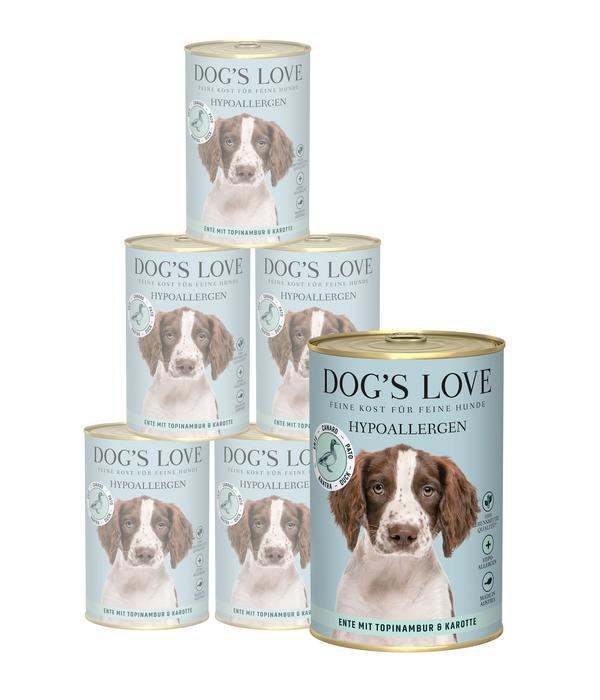 DOG'S LOVE Nassfutter für Hunde Hypoallergen,