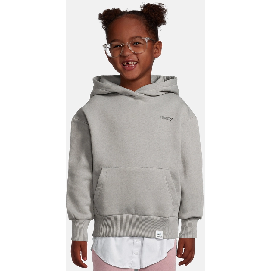 New Life Hoodie Hoodie Kapuzen Pullover mit Shirt grau