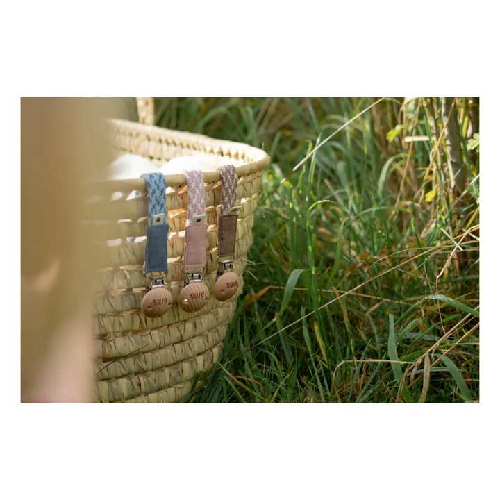 Bibs Attache-tétine en coton bio | Blush