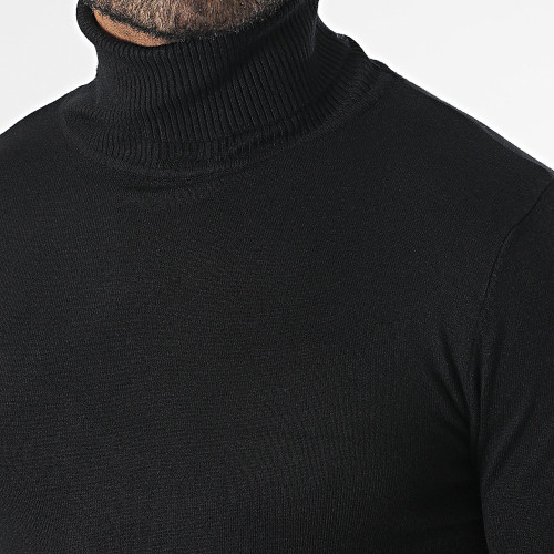 Pull Col Roulé Noir