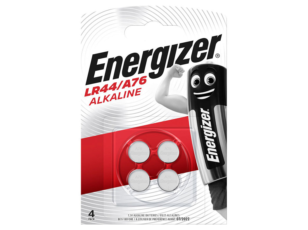 PILHA ENERGIZER LR44/A76 PACK 4 UNIDADES
