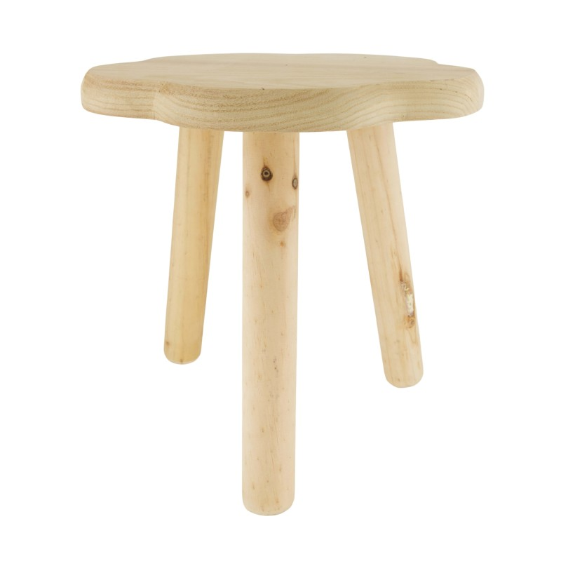 Side Table Paulownia Wood Natural
