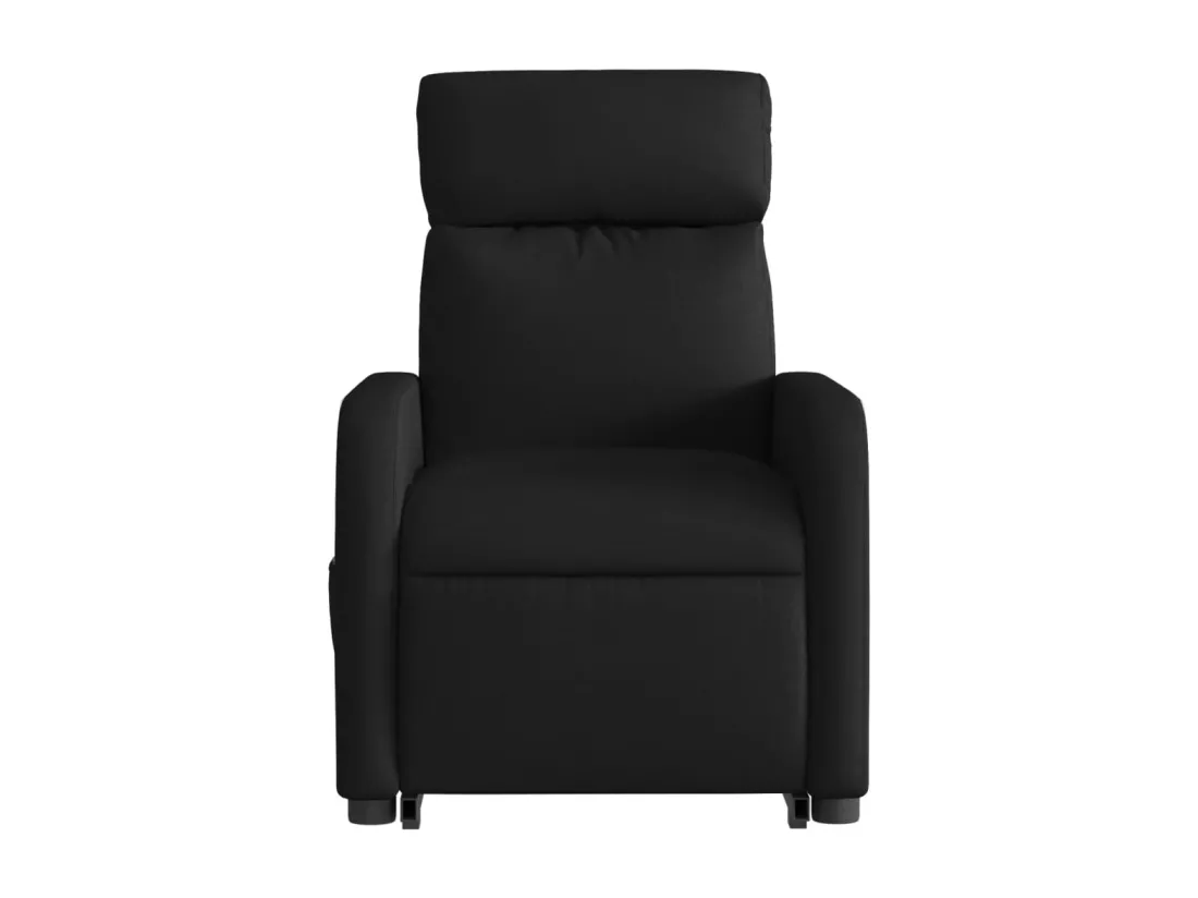 Fauteuil massant inclinable Noir Tissu