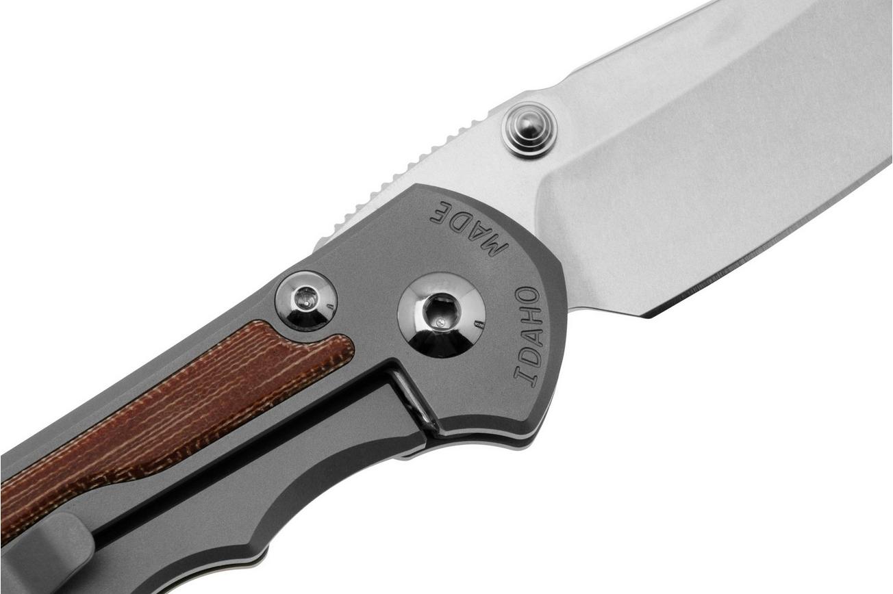 Chris Reeve Large Inkosi LIN-1126 Plain Insigno CPM-Magnacut, Glass Blasted Micarta Inlay, zakmes
