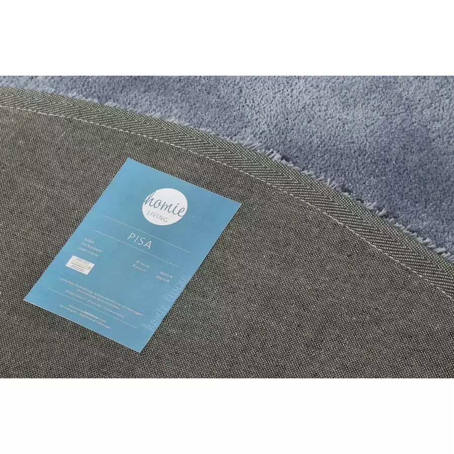 Homie Living Hochflorteppich Pisa grau blau