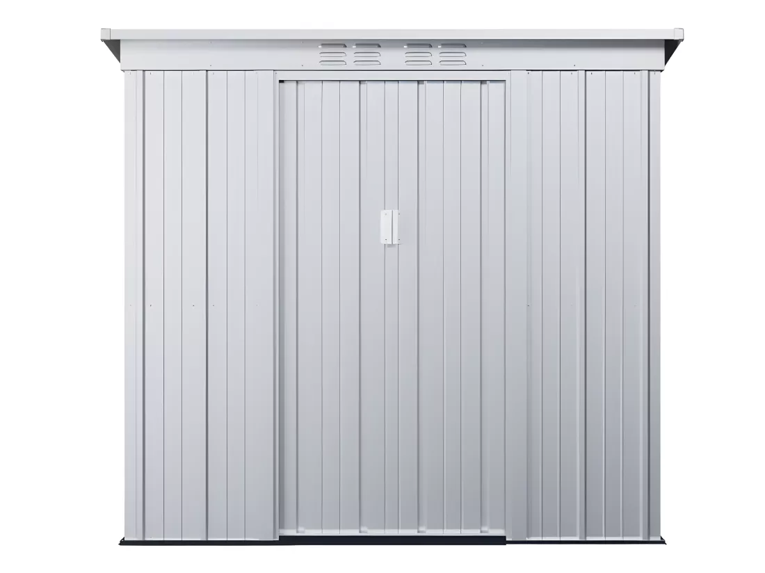 Abri de jardin métal en acier galvanisé gris 2,32 m² ACAMAR