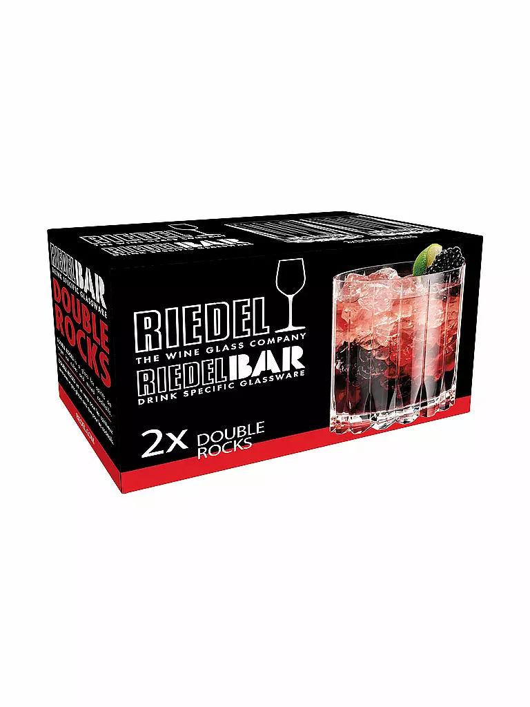 RIEDEL Glas 2er Set Double Rocks DRINKS SPECIFIC 370ml transparent