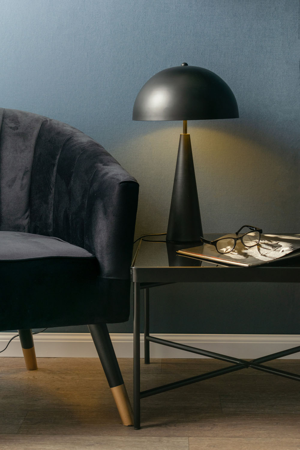 Table Lamp Sublime metal brushed gold