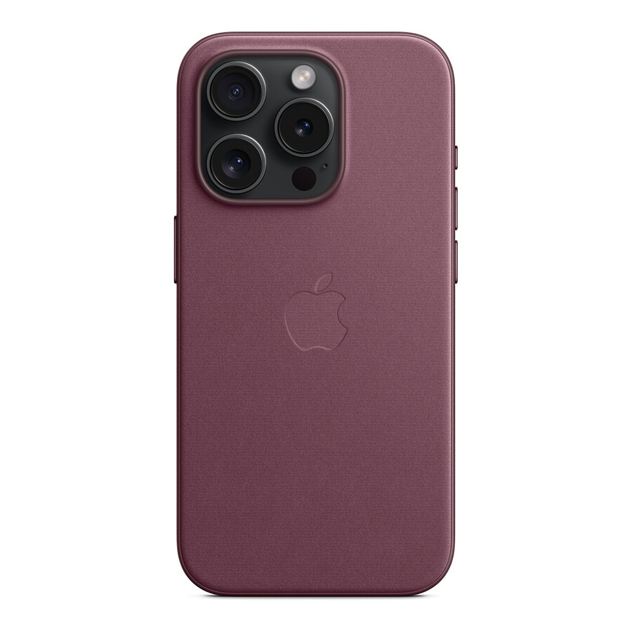 Apple Coque en tissage fin avec MagSafe pour iPhone 15 Pro - Mûre