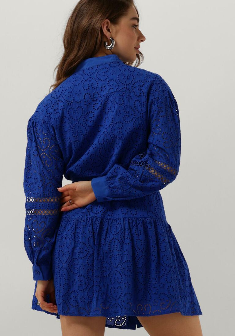 YDENCE blauwe ydence mini jurk dress kirsty