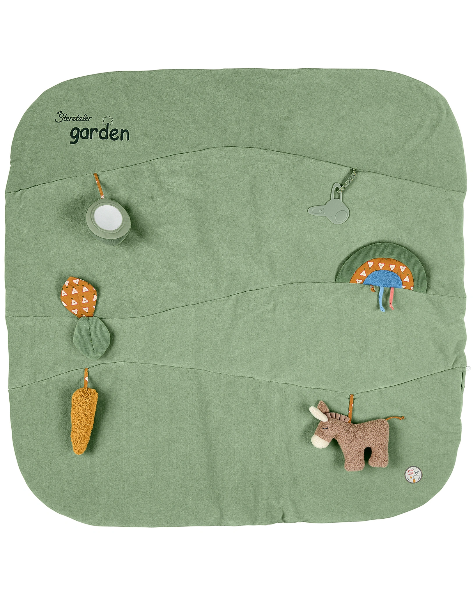 Krabbeldecke EMMILIUS (100x100) in grün