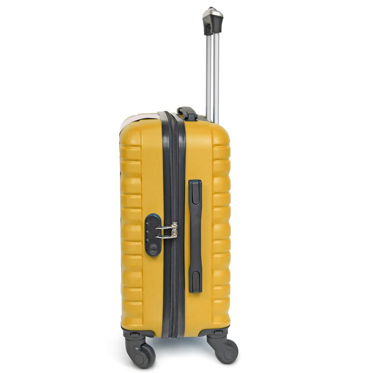 VALISE CABINE KINSTON JAUNE 50X36X20CM
