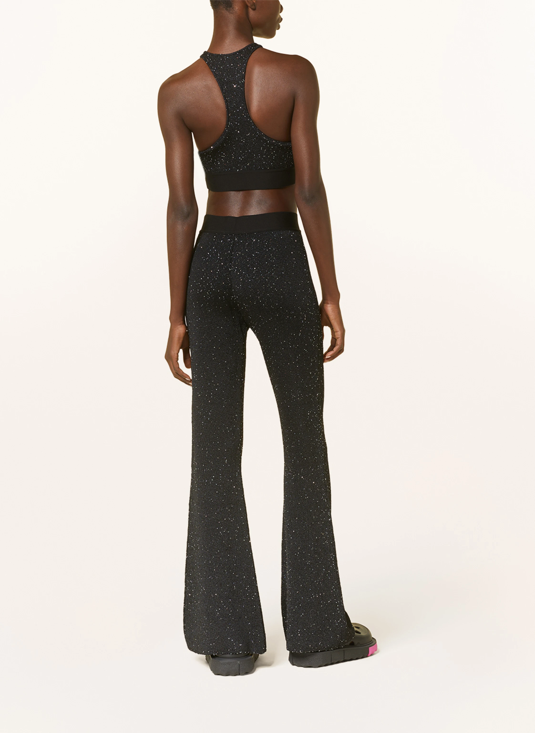 Palm Angels Stricktop mit Pailletten