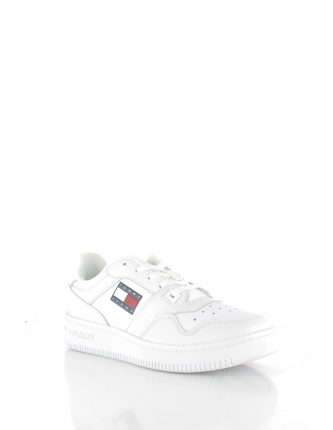 tommy hilfiger baskets de ville femme tommy jeans retro ba blanc