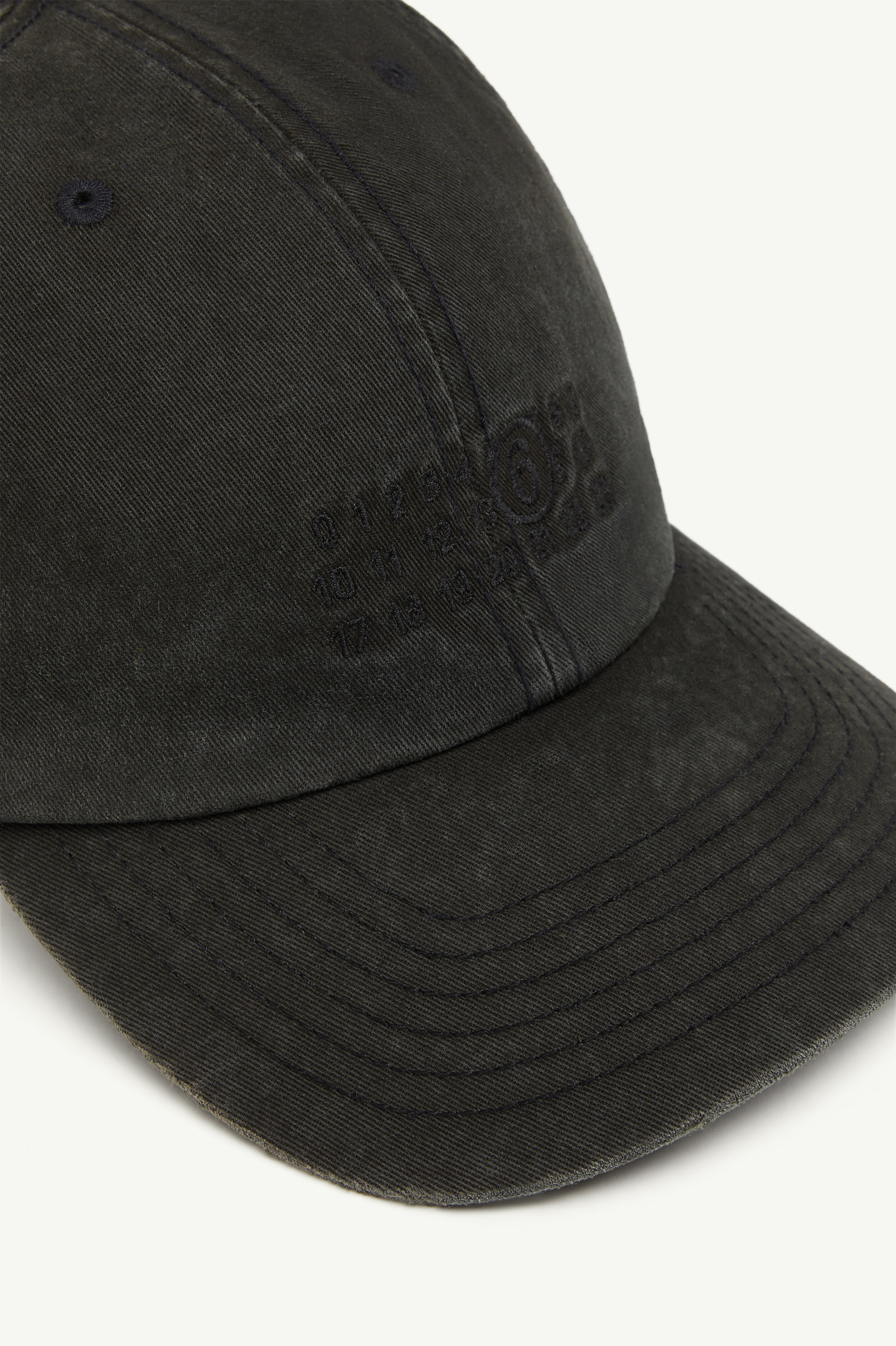 Casquette noire de baseball pour homme | MM6 Bordeaux