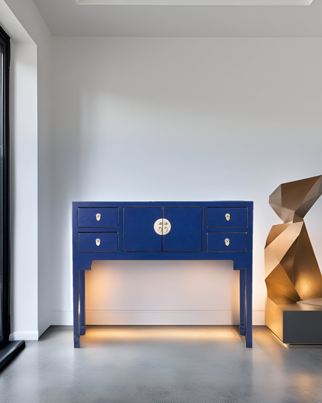 Fine Asianliving Chinese Sidetable Blauw Midnight