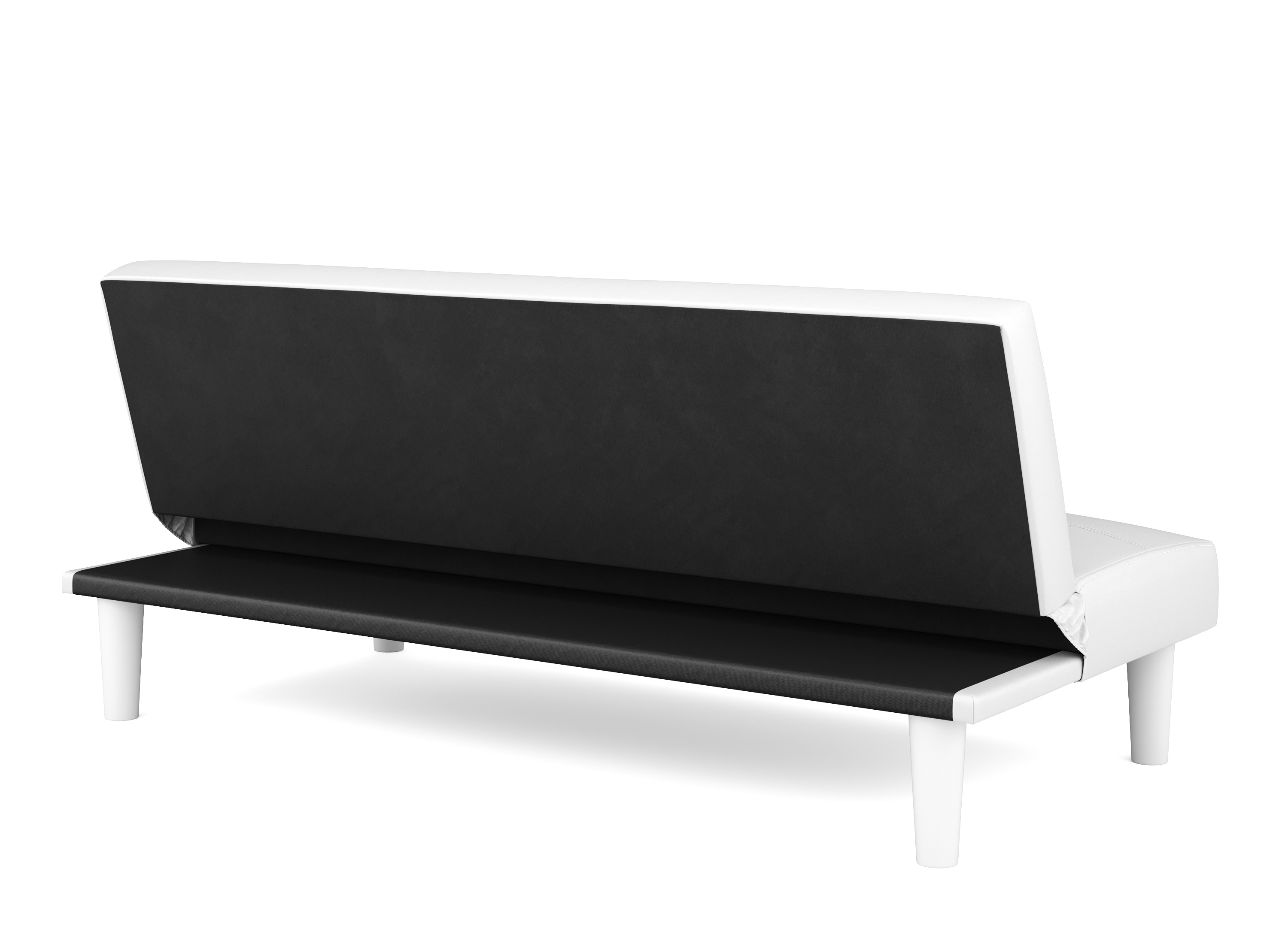 Schlafsofa Leder PUMA weiss