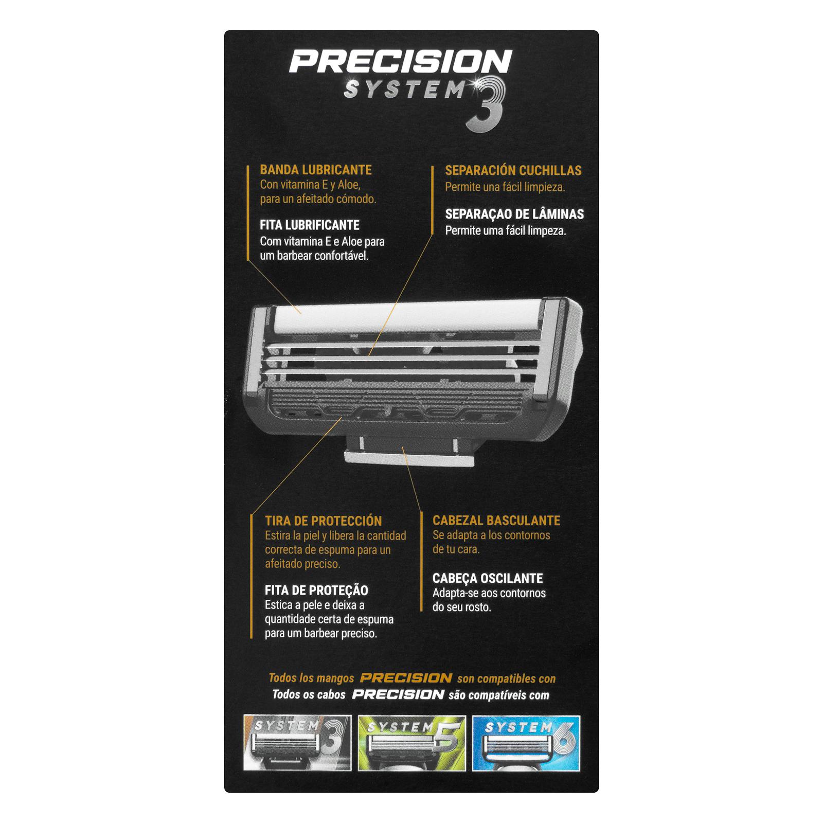 Rasoir rechargeable à 3 lames Deliplus Precision System
