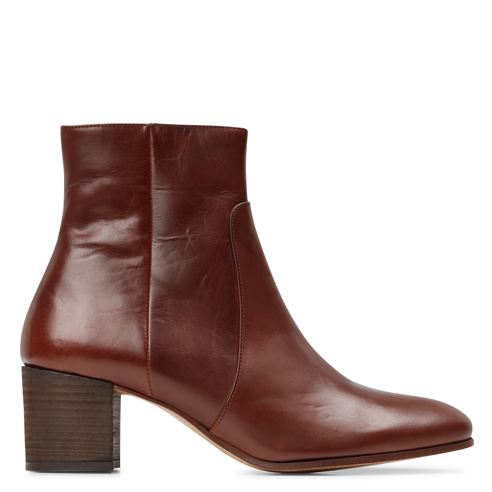 BOTTINES 298 - Bottines à talon en cuir | Marron