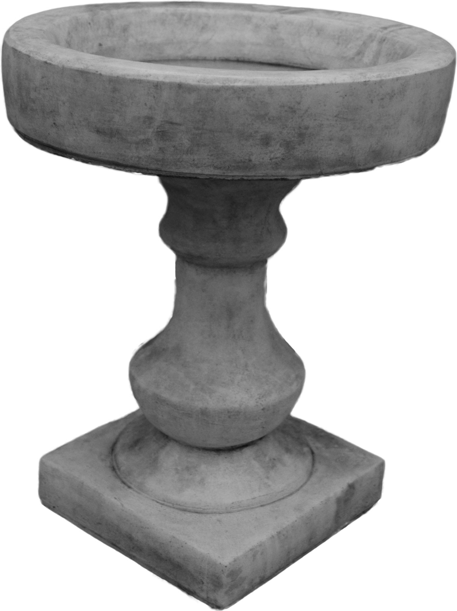 De Beeldengieterij drinkschaal Raima zuil grijs D 30 H 37 cm