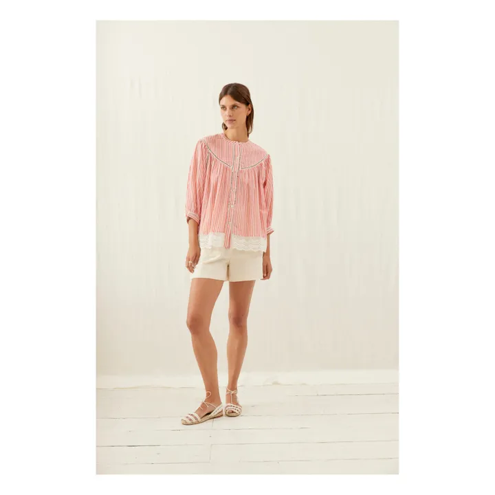 Louise Misha Blouse Livie Rayures - Collection Femme | Rose