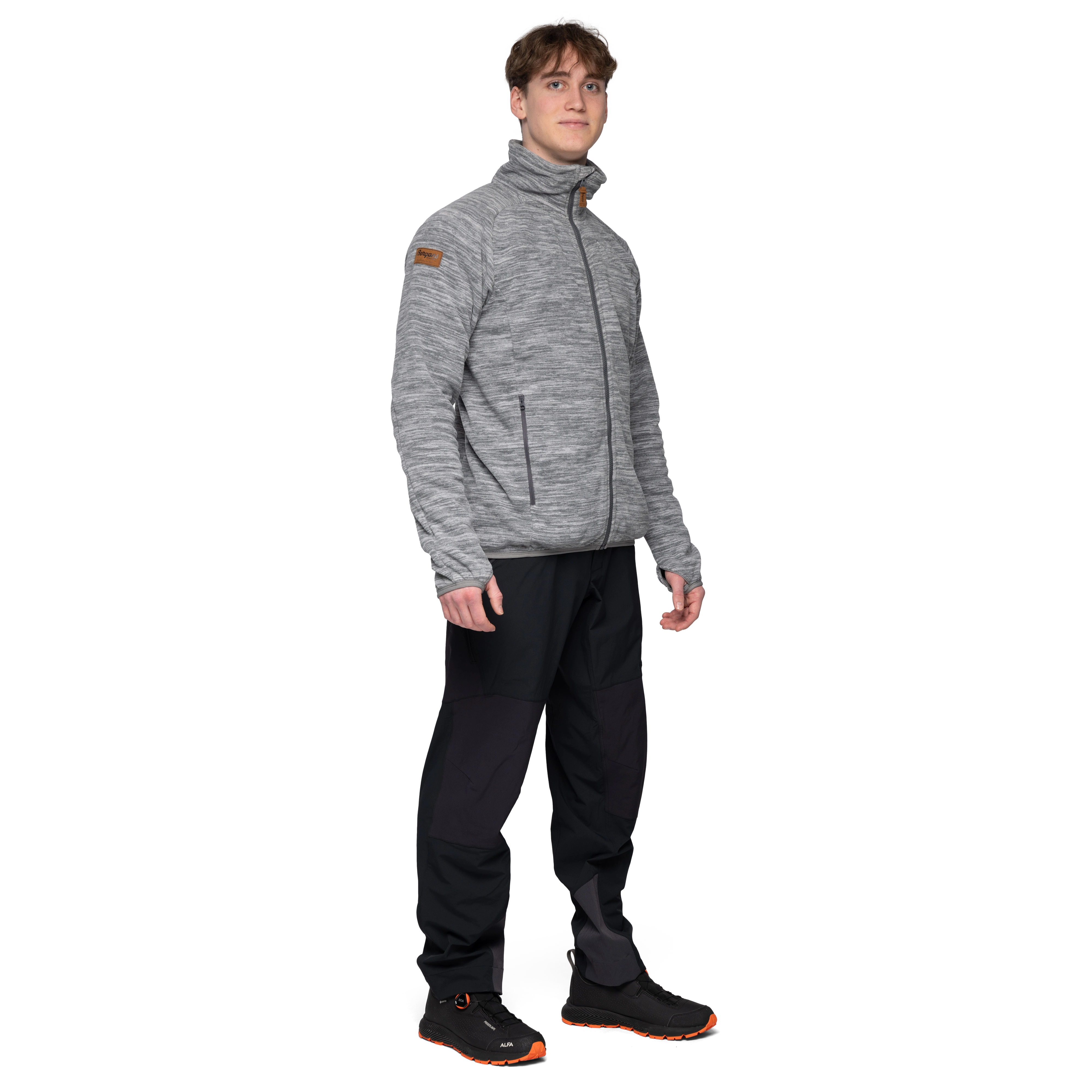 Hareid Fleece Jacket NoHood Aluminium