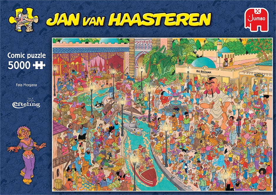 Jumbo puzzel Efteling Jan van Haasteren Fata Morgana 156 x 107 cm 5000 stukjes