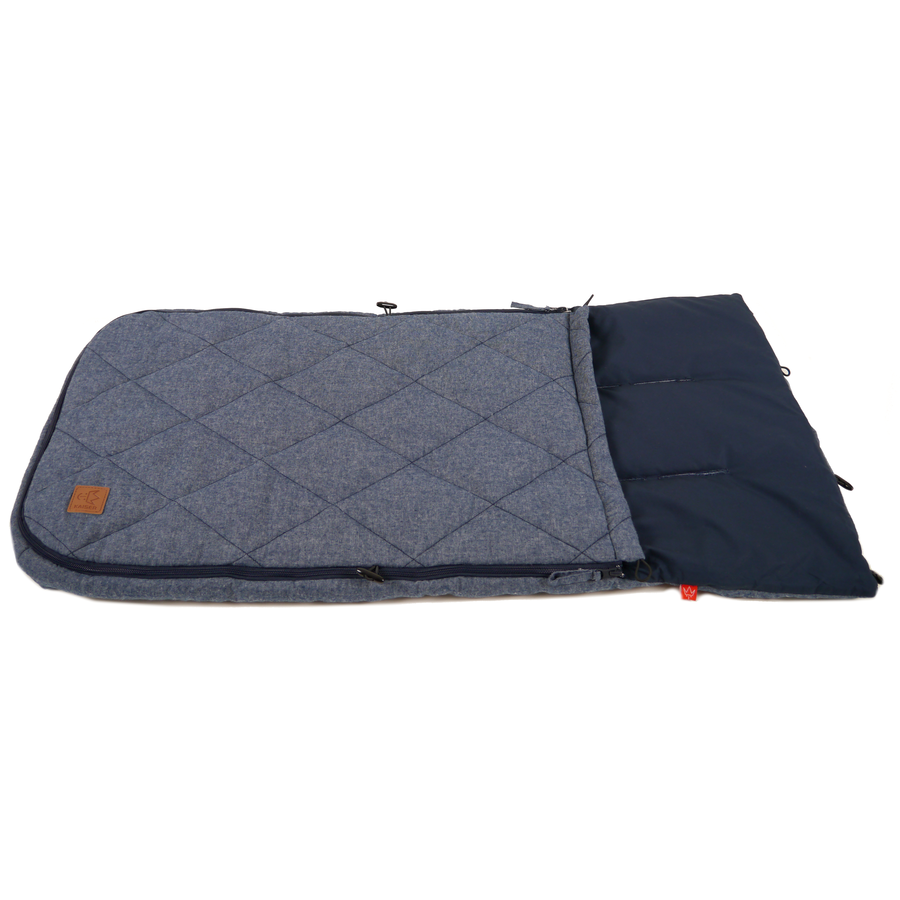KAISER Ganzjahresfußsack NIKKO MELANGE navy melange