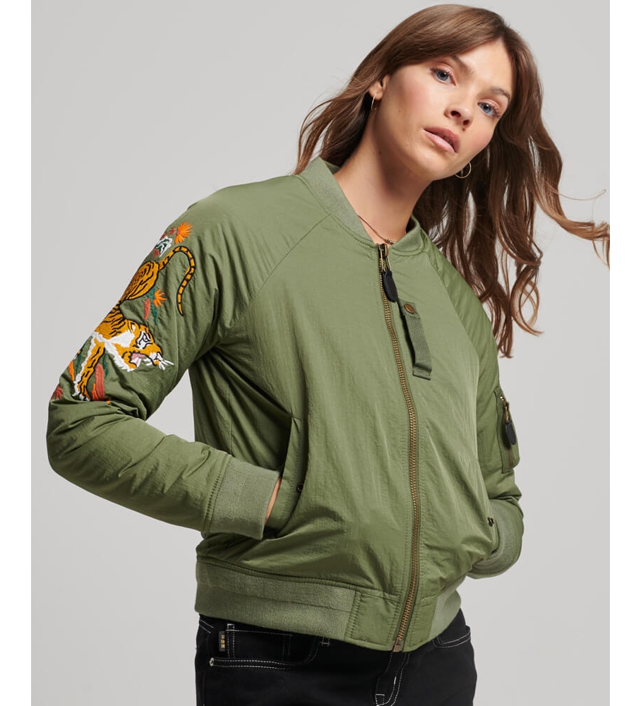 Jaqueta militar vintage Superdry Suikajan verde