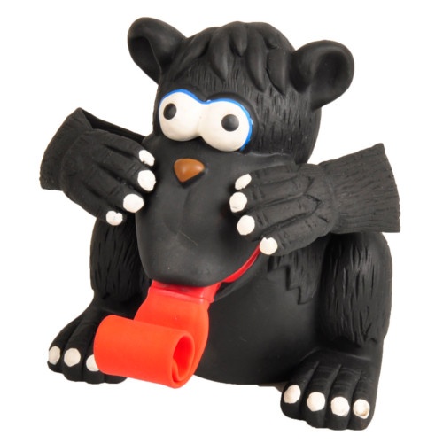 Brinquedo de gorila flamingo com língua para cães