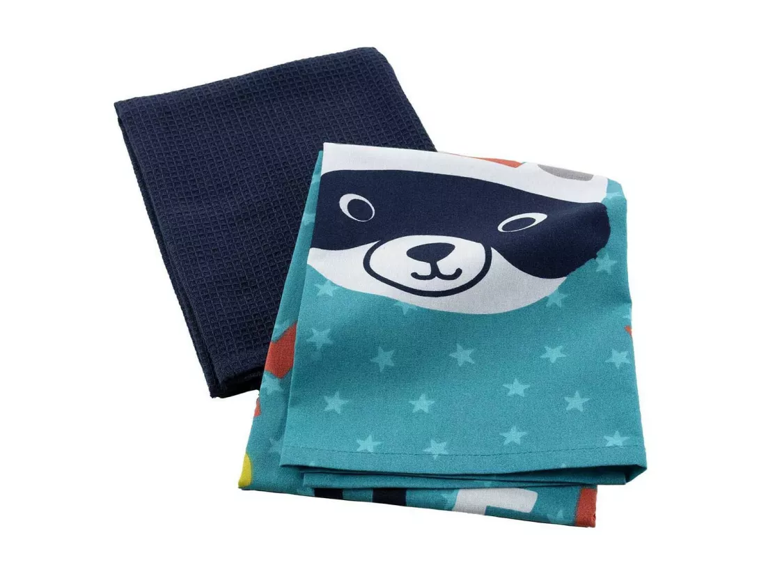 Lot de 2 Torchons Enfant 
