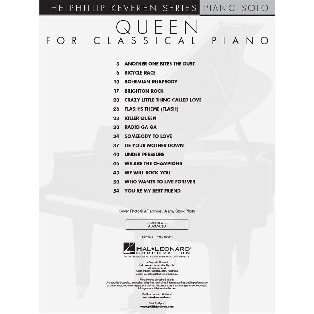 Hal Leonard Queen for Classical Piano the Phillip Keveren series