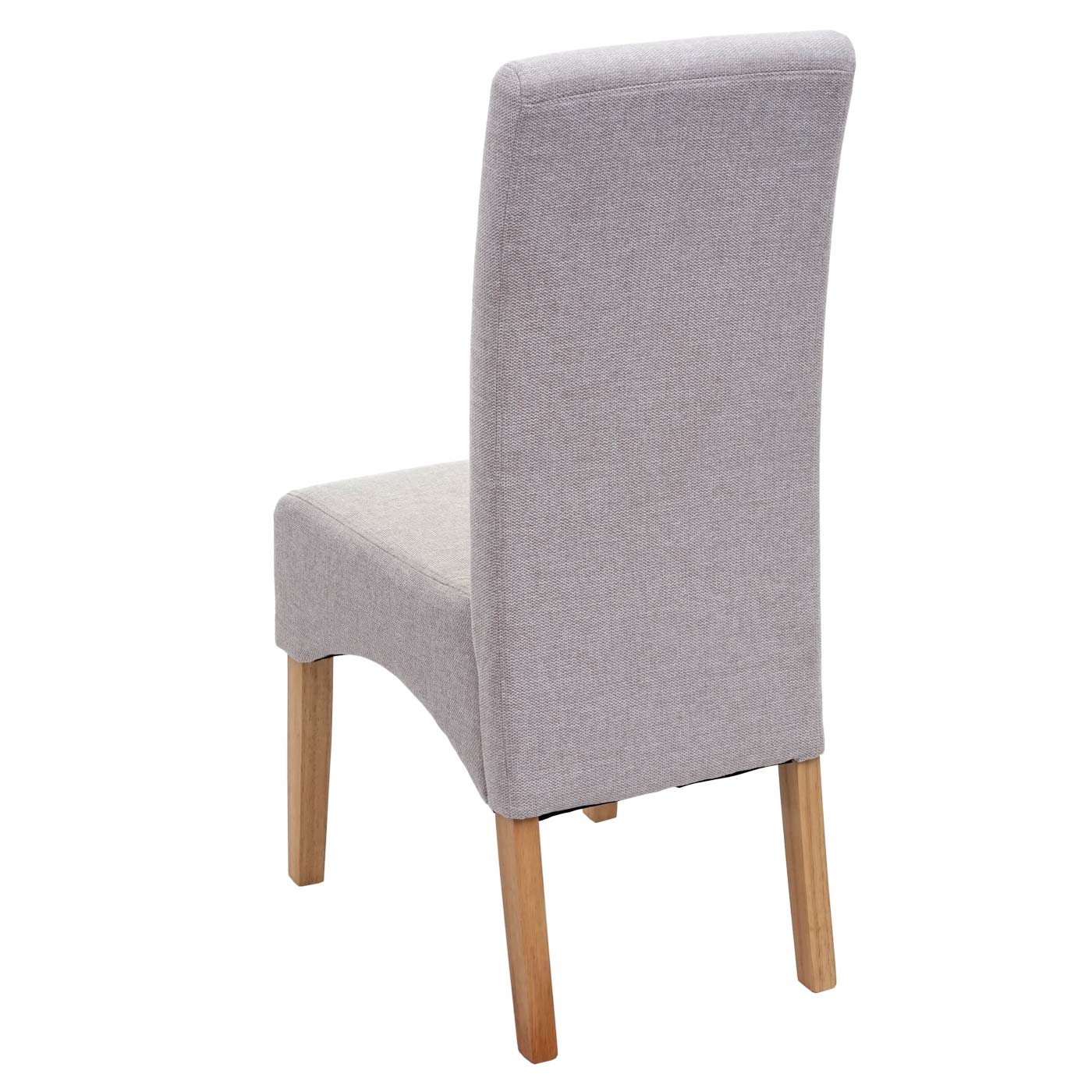 Esszimmerstuhl Crotone, Küchenstuhl Stuhl, Stoff/Textil MVG-zertifiziert ~ creme-beige, helle Beine