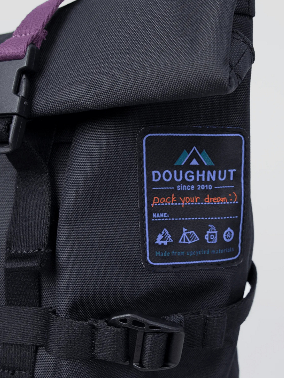 Doughnut Paratrooper Happy Camper Series Backpack black