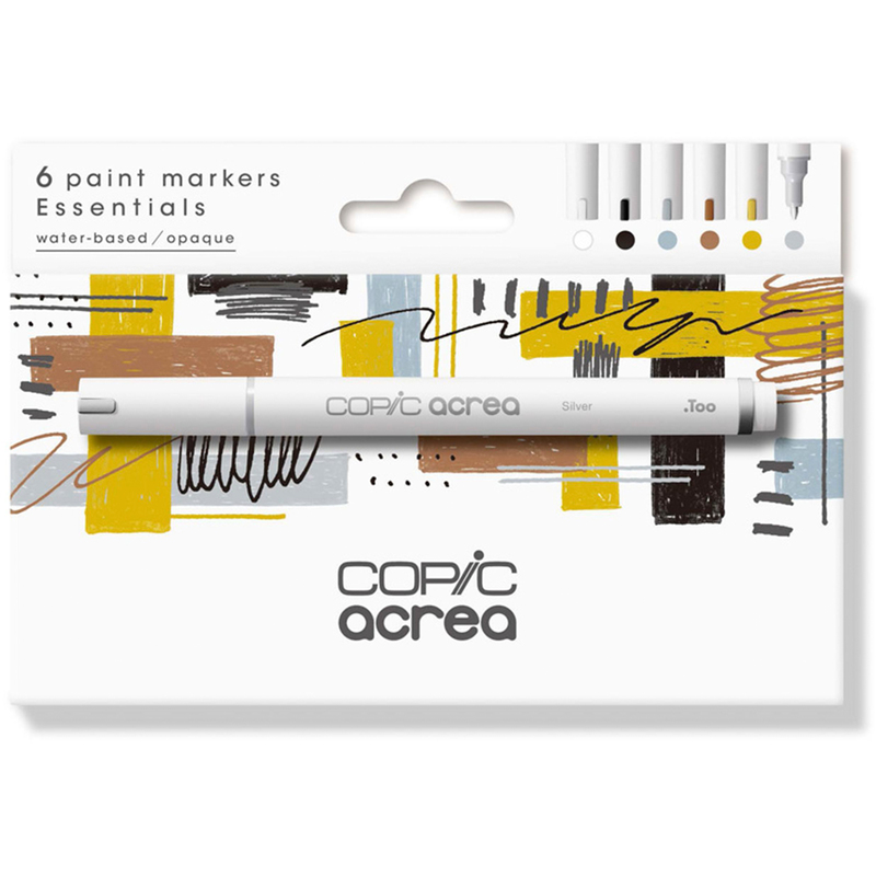 Copic Marker Acrea Set, Essentials, 6 Stück, assortiert
