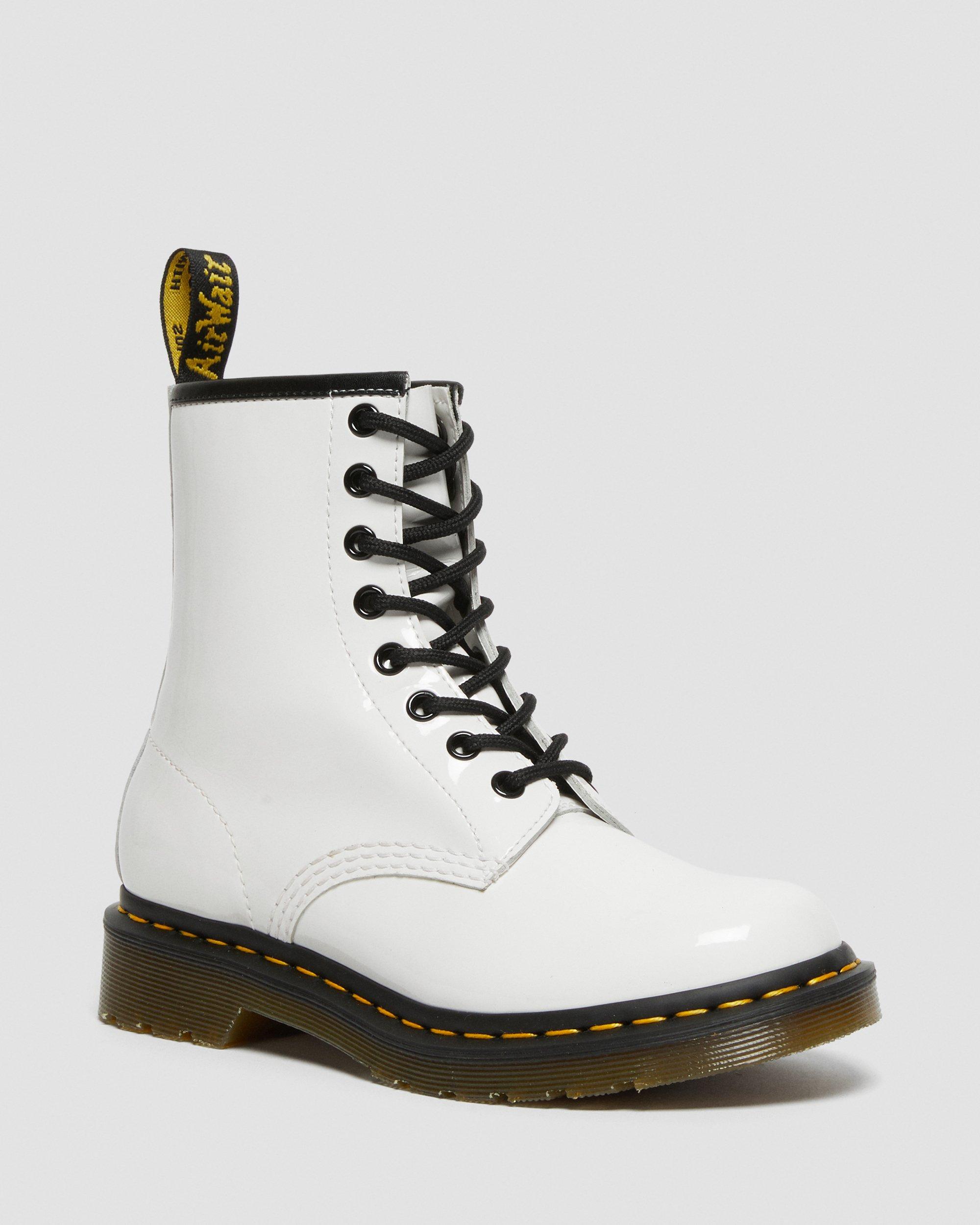 1460 Women's Patent Leather Lace Up Boots