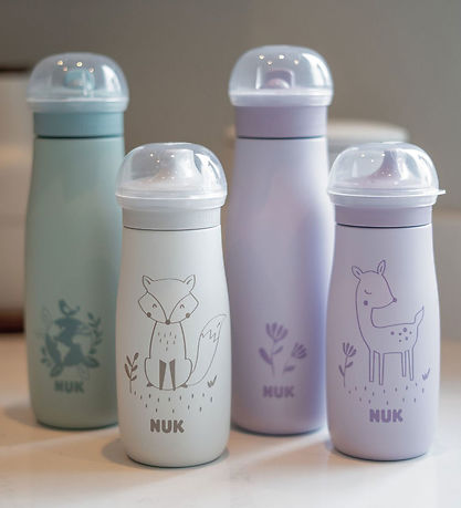 Nuk Drikkedunk m. Suger?r - Mini-Me Flip - 500 ml - St?l - Globe